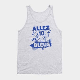 Vintage French Football // Retro Grunge France Soccer // Allez les Bleus Tank Top